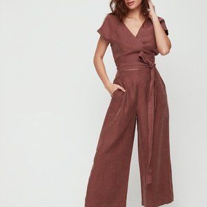 Aritzia Wilfred Brax Wrap Jumpsuit